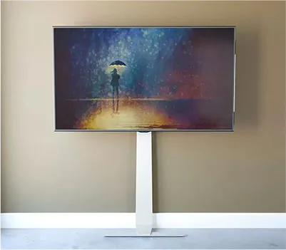 AVF Kelso Against the Wall TV Stand for TV's up to 80" in White