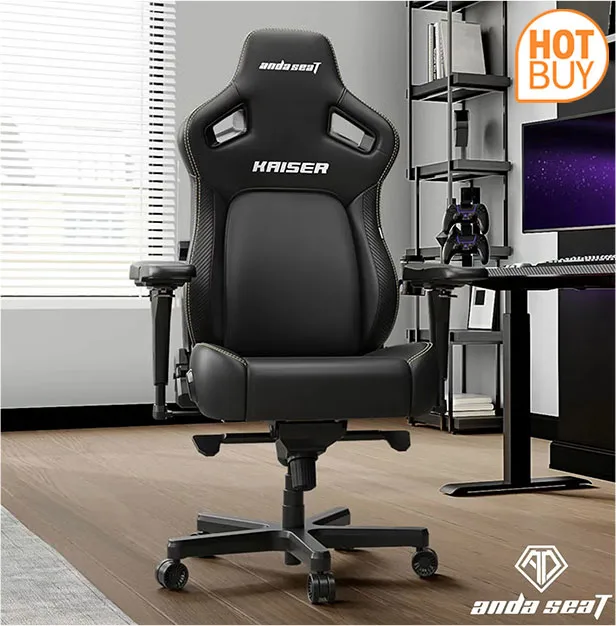 anda seaT Kaiser 4 Series Extra Large Gaming Chair, Black