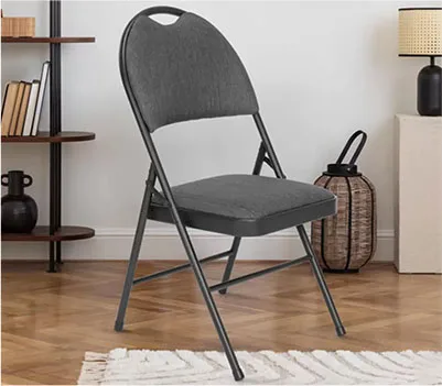 Star Elite High Back Padded Fabric Folding Chairs • 4 Pack