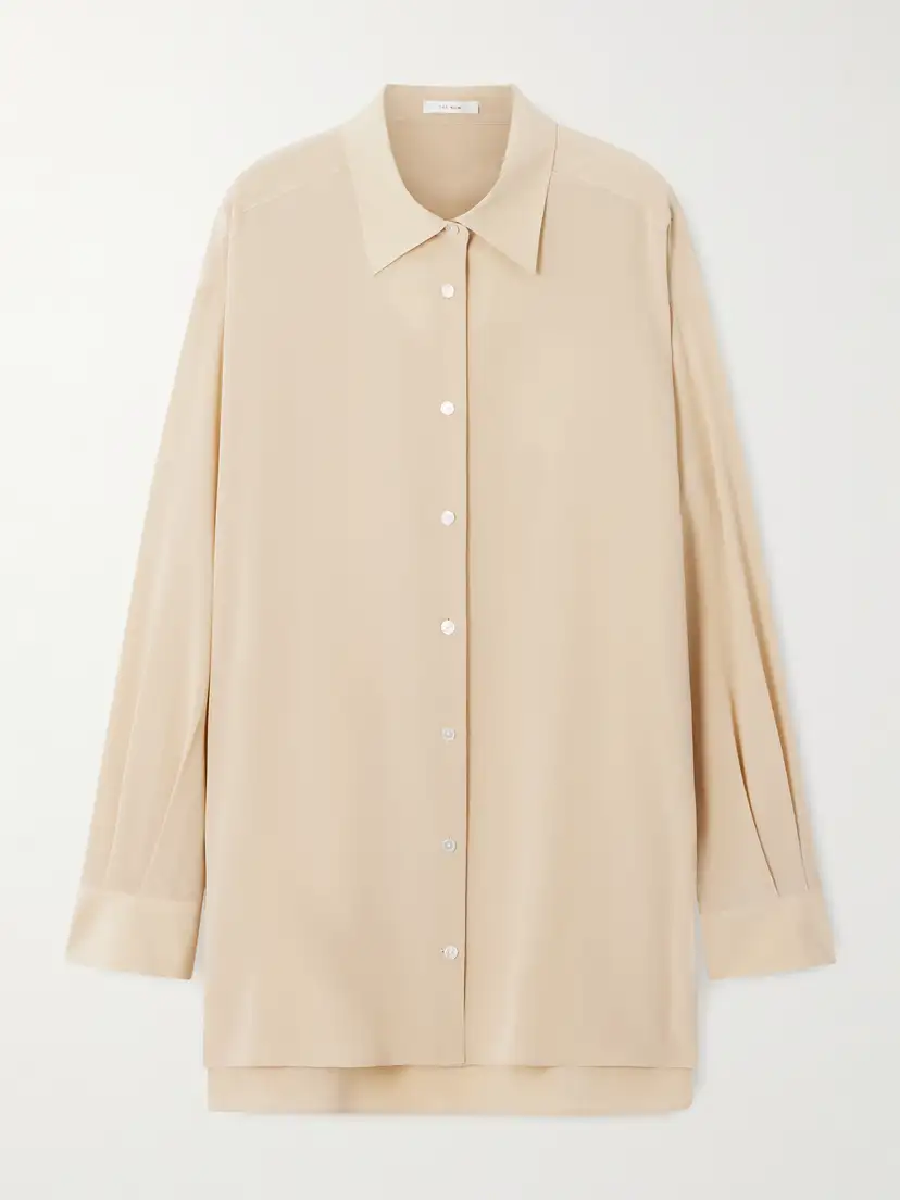 THE ROW Luka oversized cotton-poplin shirt