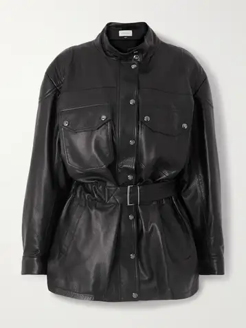 MAGDA BUTRYM Belted Leather Jacket