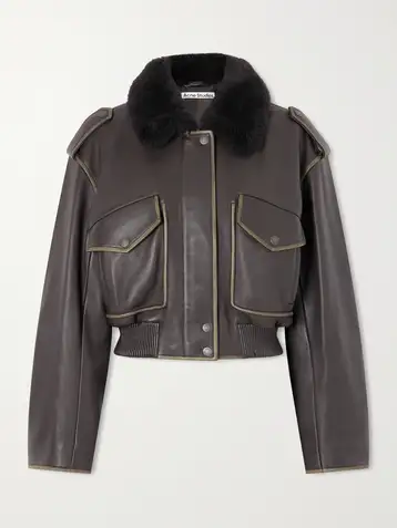 ACNE STUDIOS Shearling bomber jacket