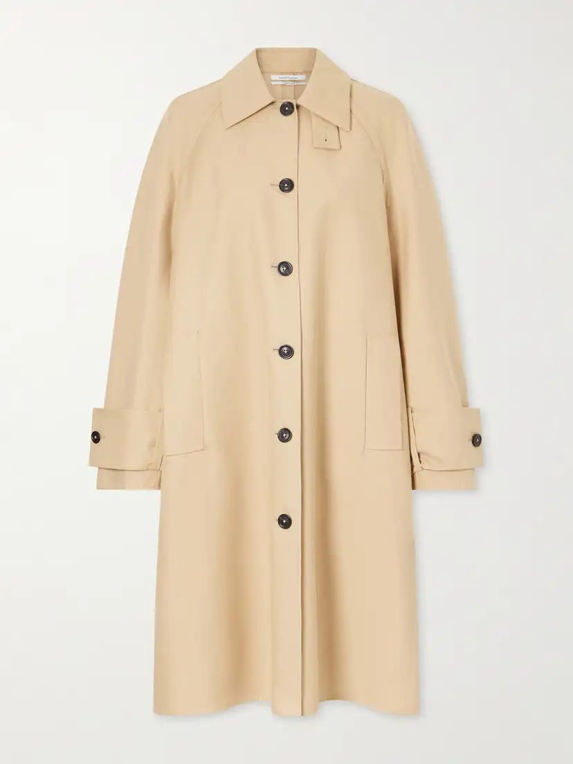Another Tomorrow — Balmacaan double-face cotton long coat