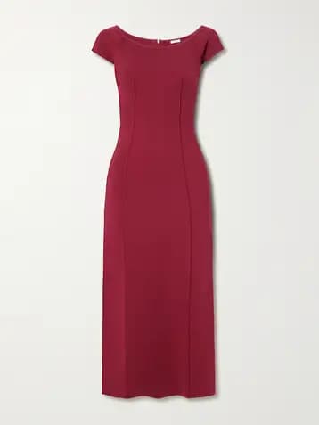 JOSEPH Foin stretch-knit midi dress