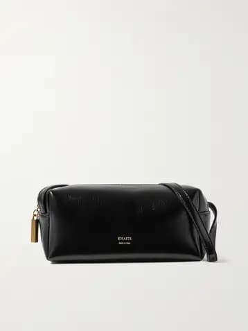 Khaite Kye Glossed-Leather Shoulder Bag