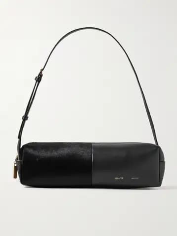 Khaite — Kye Calf Hair and Leather Shoulder Bag