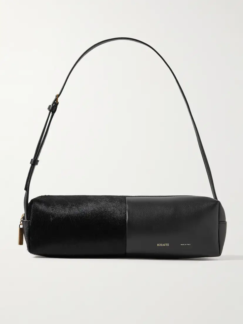 Khaite — Kye calf hair and leather shoulder bag