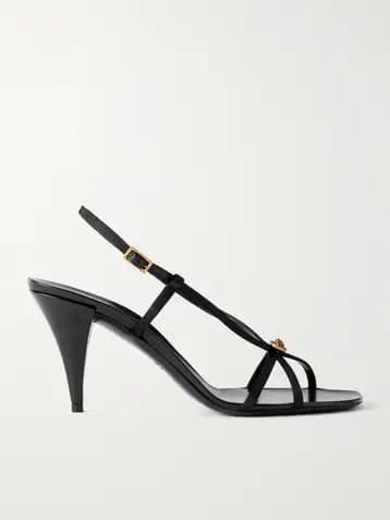 Versace — 80 Satin Logo-Embellished Sandals