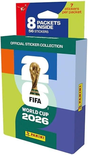 Panini Coupe du Monde DE LA FIFA 2026 Stickers - Blister 8 Pochettes