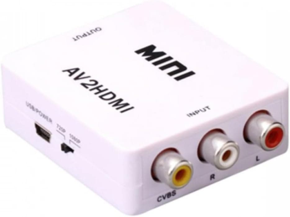 1080P Composite Video Audio Converter Box for HDTV and Monitor Support