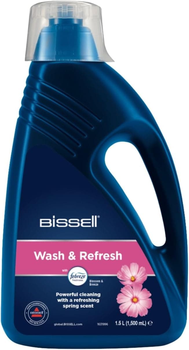 Bissell Wash & Refresh avec Febreze Blossom ,e Bissell Vériculaire Nettoyeur/Nettoyage de tapis 1,5L