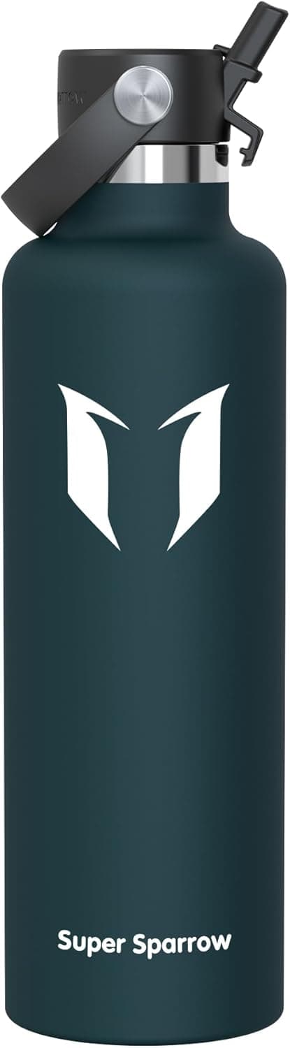 Super Sparrow Insulated Water Bottle 350ml - 500ml - 750ml - 1L - 1.2L Leakproof Sports Water Bottle with Straw Lid for Children