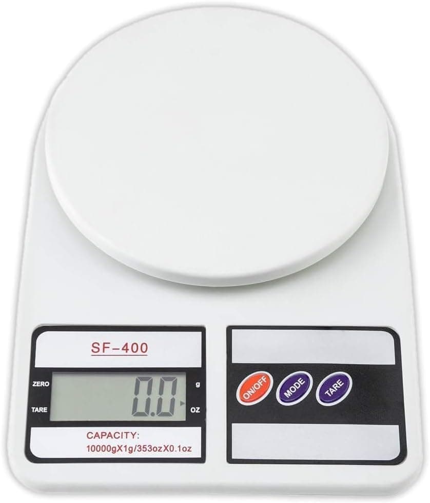 Btag SF-400 Digital Kitchen Weighing Scale | 10Kg x 1g Precision | 1 year warranty | Food Scale with LCD Display 10kg White