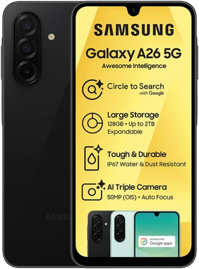 SAMSUNG GALAXY A26 5G 128GB BLACK