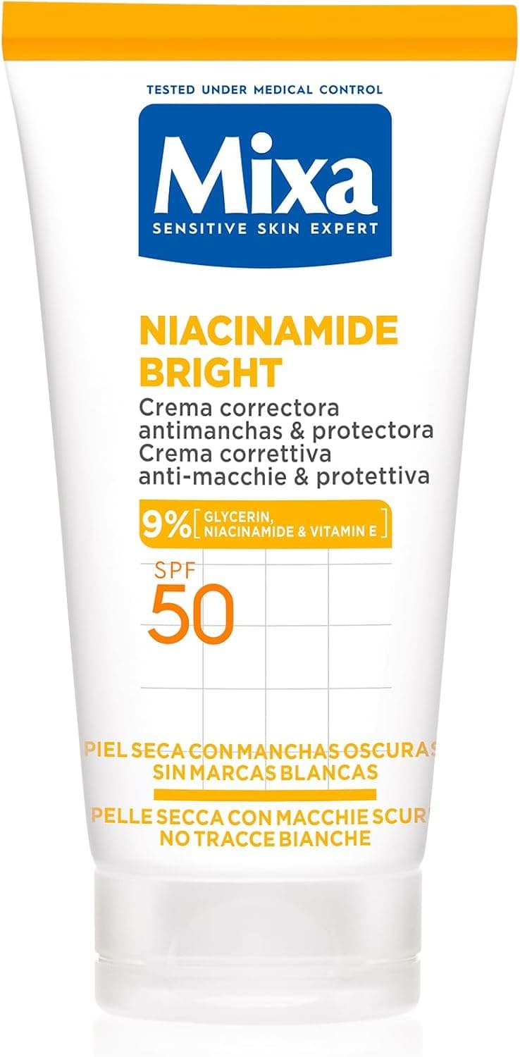 Mixa Niacinamide Bright SPF50 Anti-Scar Cream for All Skin Types, 40g