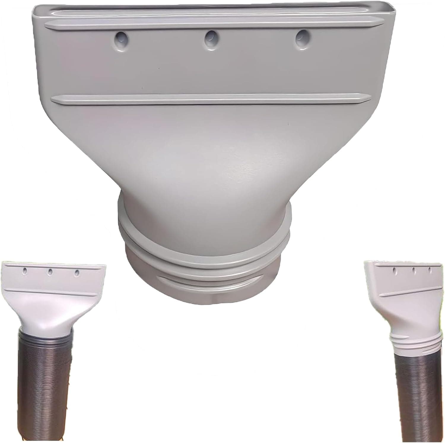 Adapteur de tube d'aire conditionnée mobile - Connexion pour tuyau d'échappement plat - Installation rapide et solide