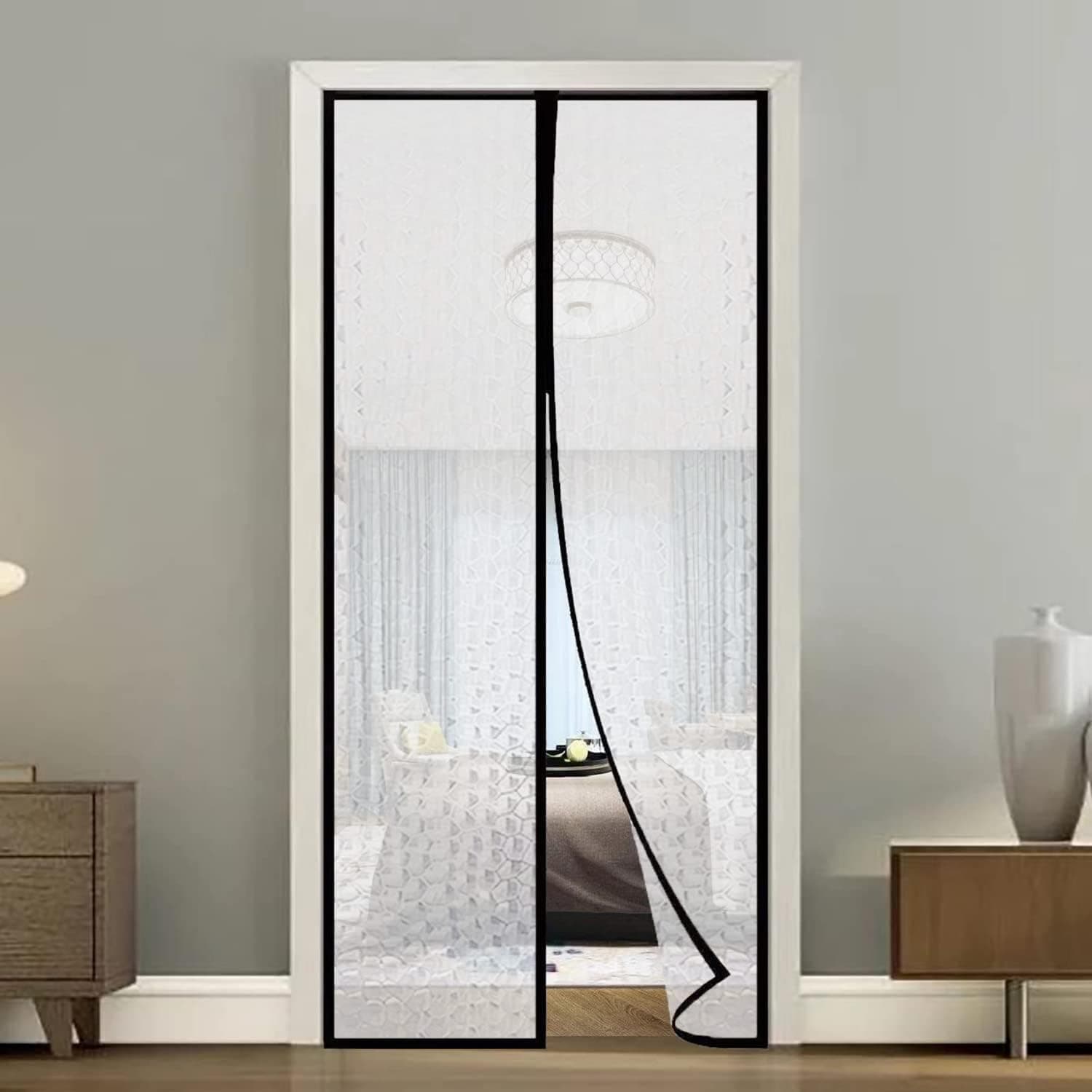 LifeKrafts AC Curtain Magnetic|Thermal Screen|Insulated|Translucent Bubble Design|Insect & Pest Control|Privacy Screen, Dust