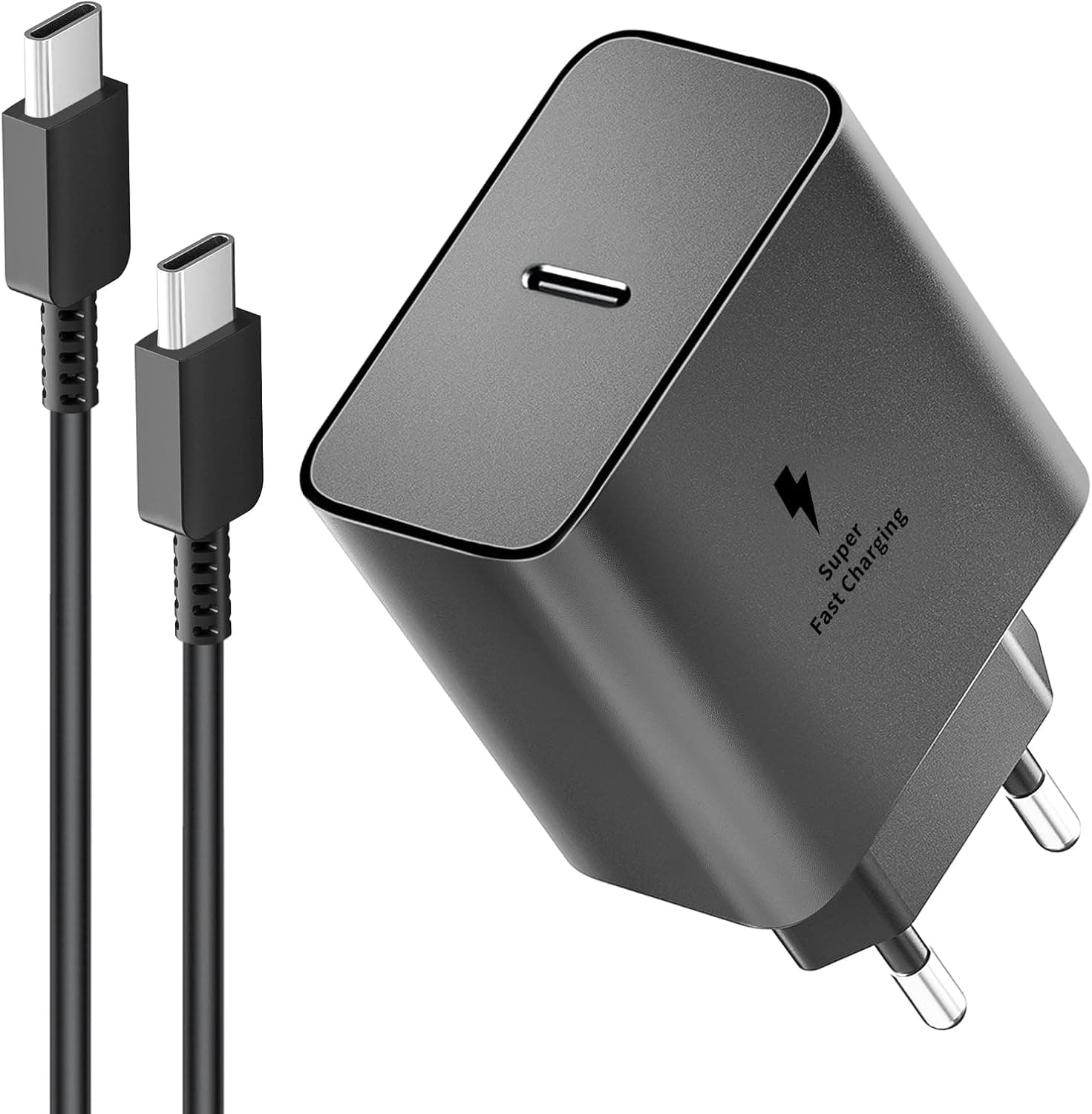 Chargeur USB C rapide 45W pour Samsung Galaxy S26, S25, S24, S23, S22, S21, S20FE, S10, S9, S8 A55, A54, A53, A52, A51, A50, A34, A33, A23, A13