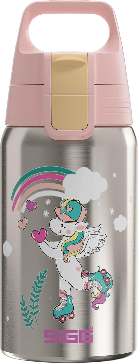 SIGG Unik Skate Wasserflasche, 500ml - BPA-Frei, Leakdicht, atmungsaktiv