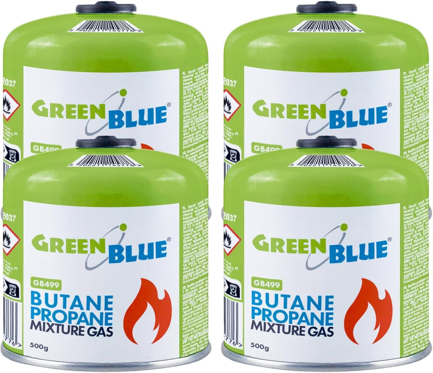 GreenBlue GB499 Gascartouche 500 g Propaan Butaan EN417 7/16