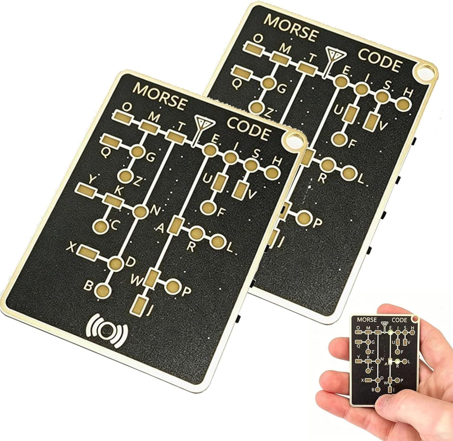 G n rique Morse Code Trainer Pro PCB-stil med interaktiva LED och signalknappar f r vuxna