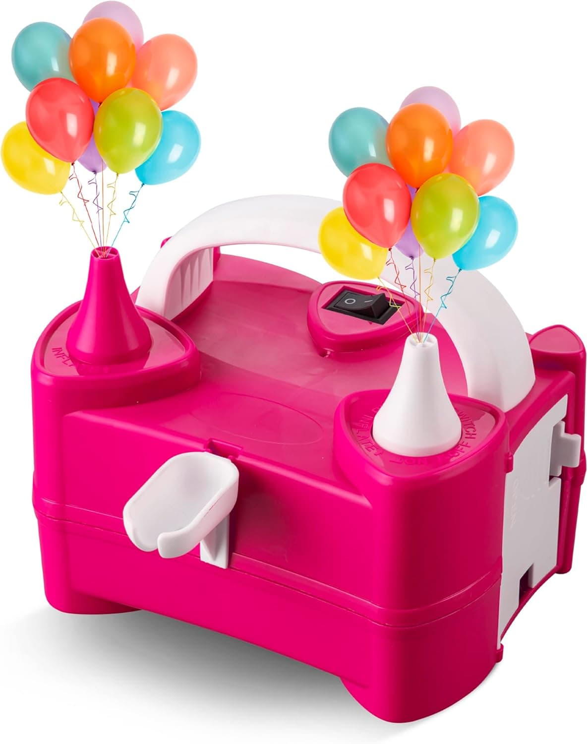 K-MART Electric Balloon Pump with Dual Nozzle, Portable Balloon Inflator 220v-240v 600w, Electric Air Pump for Birthdays, Par