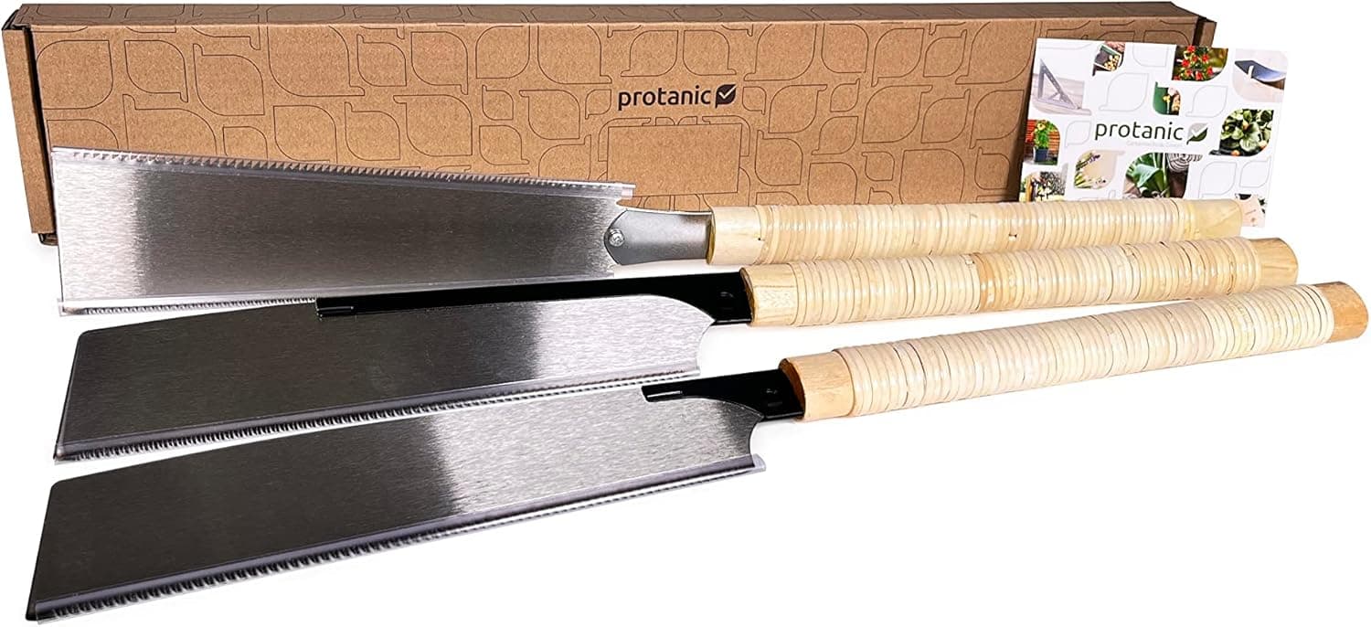 Protanic Ryoba Kataba Dozuki Set of 3 Japanese Hand Saw Pull Saw Wood Saw