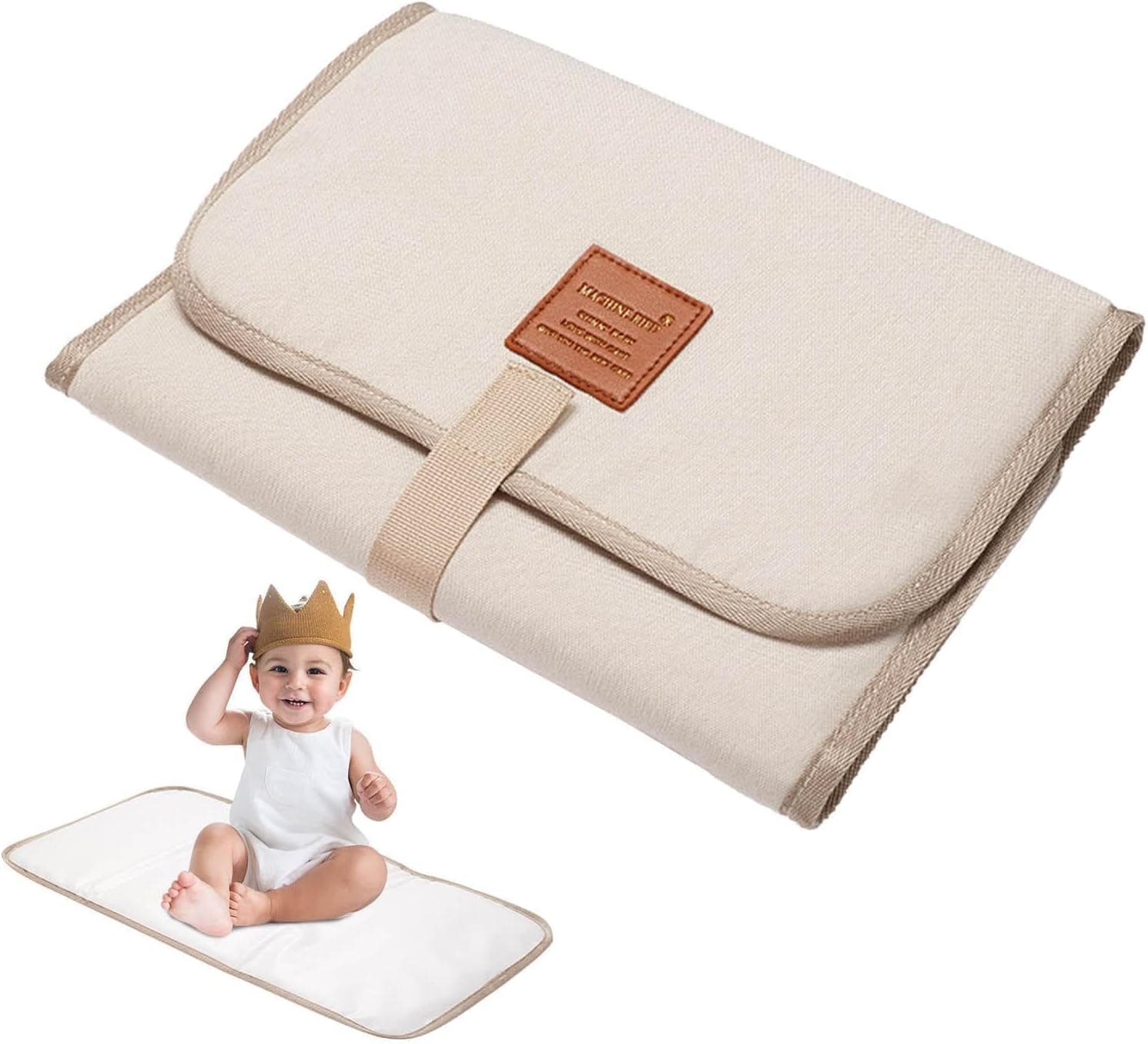 Changing Mat Portable - 1 Pcs Portable Changing Mat, Waterproof Foldable Baby Changer Pads, Machine Washable, Travel Baby Cha