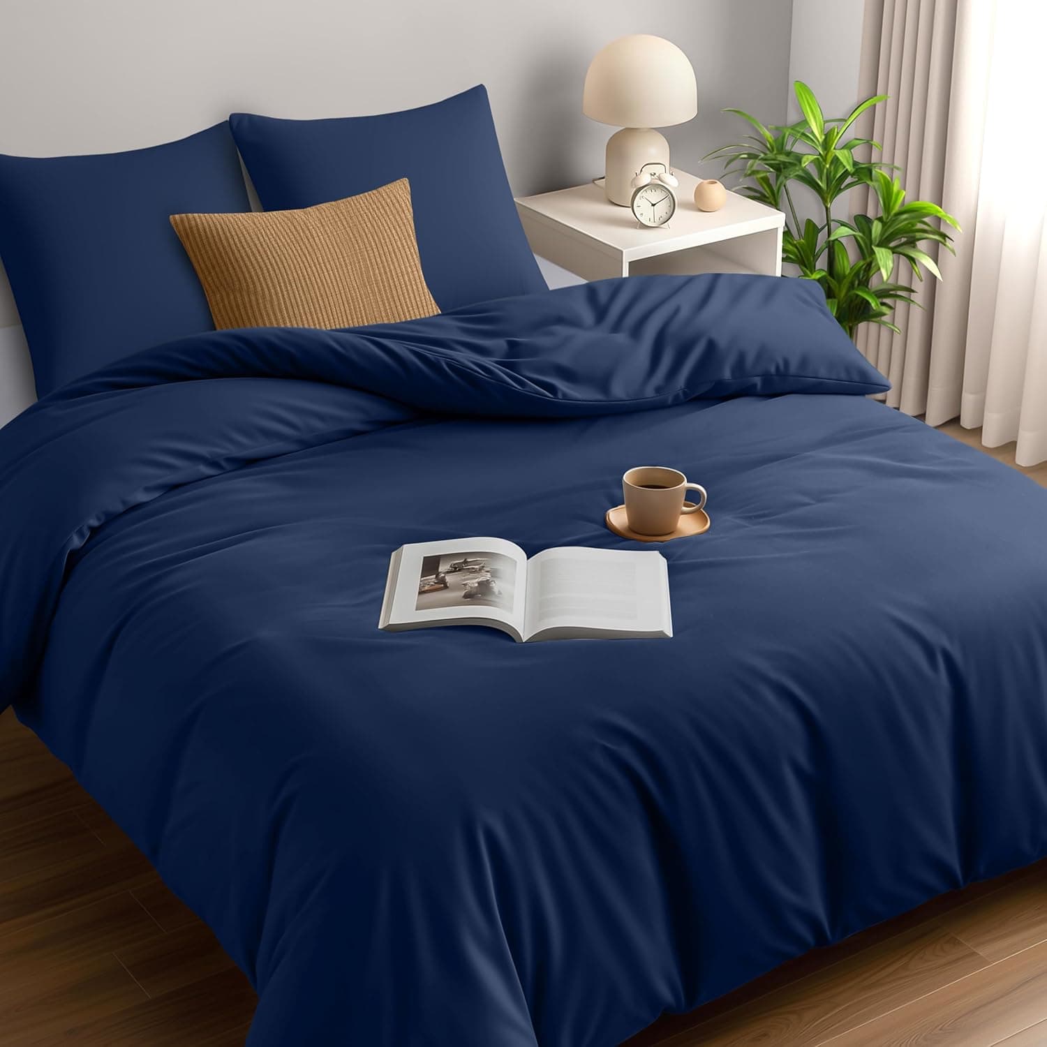 Duvet Cover Utopia Bedding 240x260 cm avec 2 pillowcases de 65x65 cm - Navy