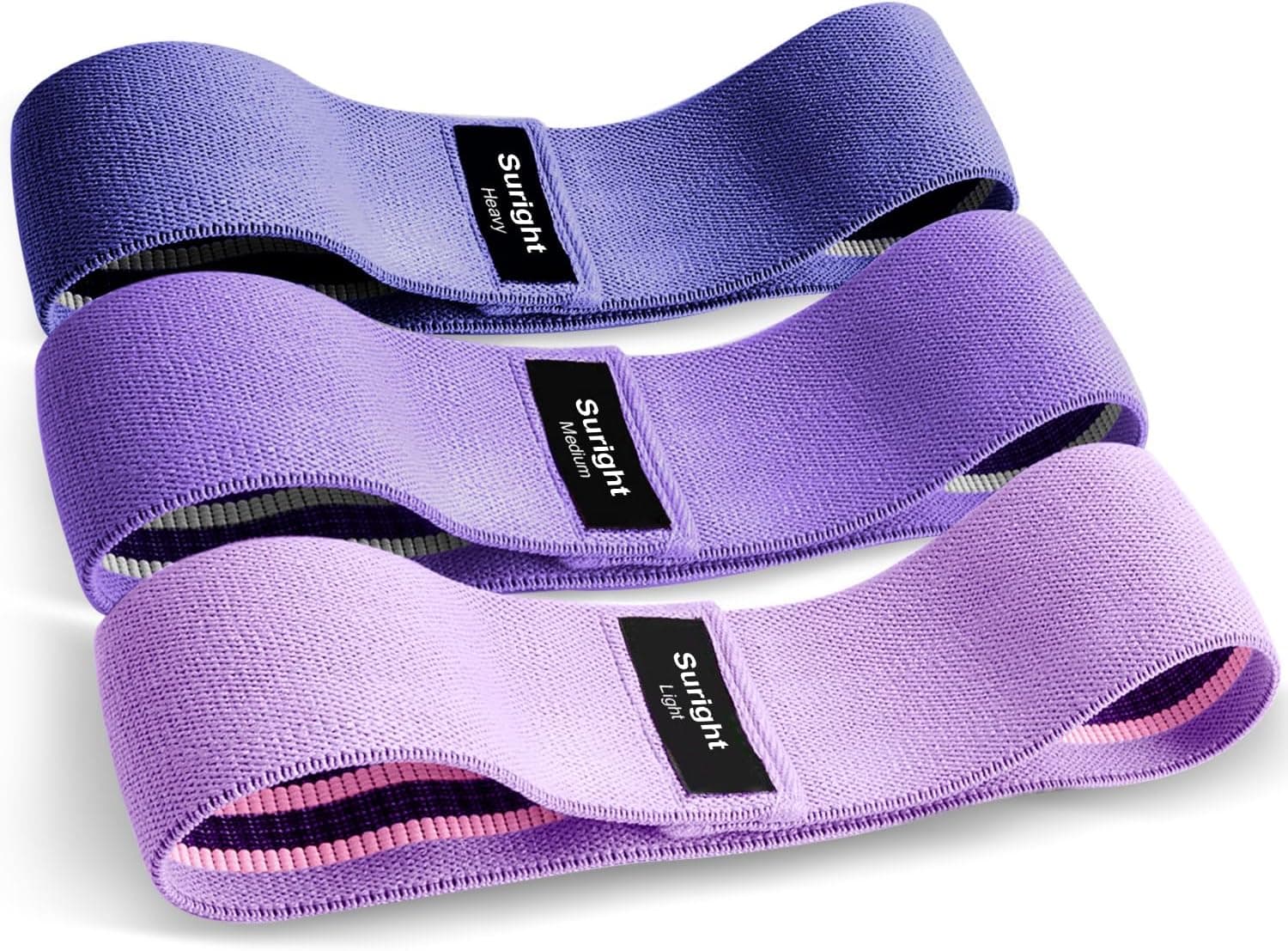 Elastic Bands for Musculation, Non-Slip Fabric, Elastic Bands Muscle 3 Levels of Exercises