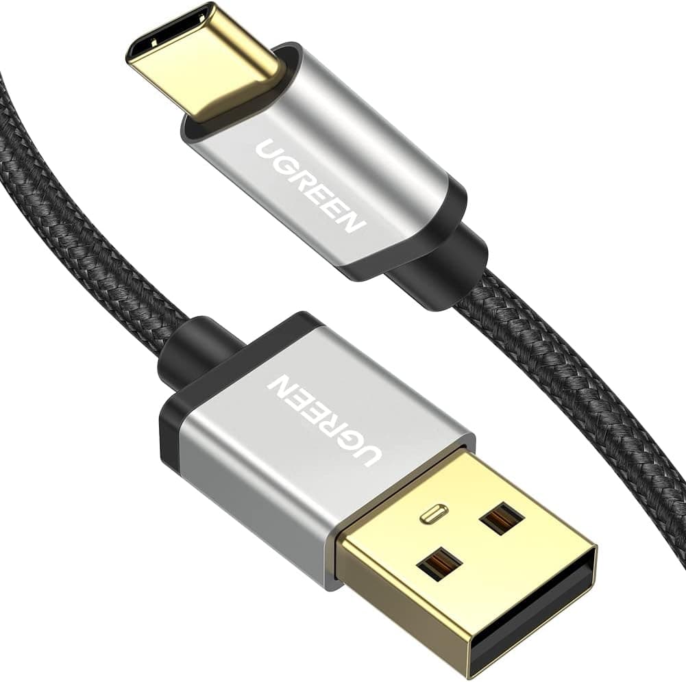 UGREEN USB A to USB C Cable Fast Charging Nylon Braided Cord Compatible with iPhone 17 16 15 Galaxy S25 24 S23 S22 Ultra Pi