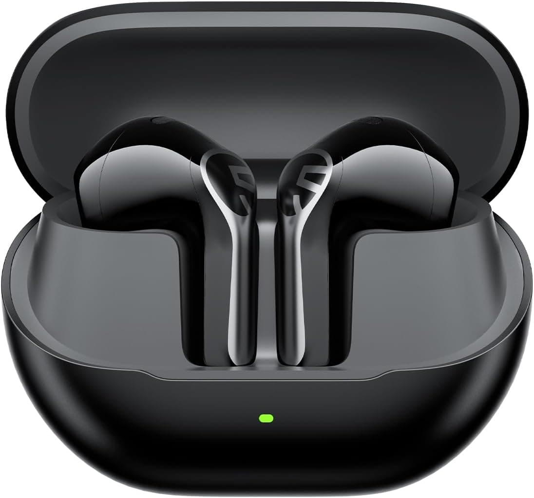 SOUNDPEATS Air6 HS BT 6.0 Wireless Earbuds, Semi-in-Ear Headphones with 13mm Triple-Magnet Bio-Composite Driver, LDAC Lossless (White, Black, Pink, Blue) - 5x 40g