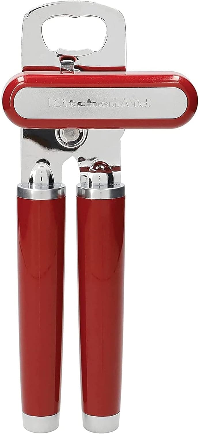 KitchenAid Classic Multifunction Can Opener/Bottle Opener - Razor-Sharp Stainless Steel Cutting Wheel | Integrated Bottle Opener