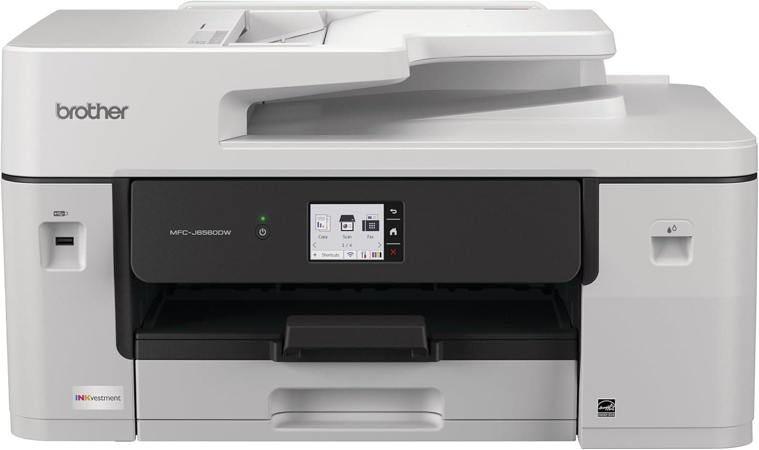 Brother MFC-J6560DW Inkvestment A3 Colour Inkjet Multi-Function Printer Wi-Fi Duplex Print/Scan/Copy/Fax 31ppm