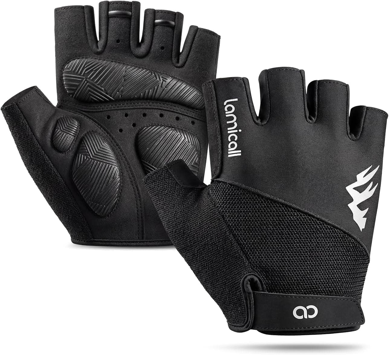 Lamicall Bike Gloves for Men Women - Anti-Slip Shock-Absorbing Pad Exercise Gloves, Breathable Materials, Cycling Gloves for $16.99