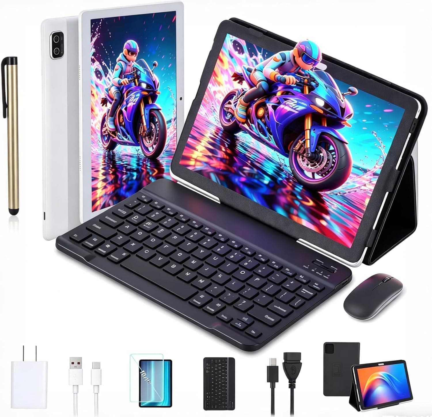 CNHVEIF Tablet 10.1 pulgadas Android 14 Procesador de 12 nócleos Pantalla T ctil IPS 1280 x 800 WiFi 5G/Dual SIM