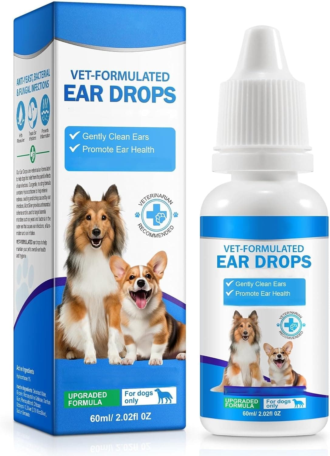 Ear Care, Ear Drops for Dogs - 60ml
