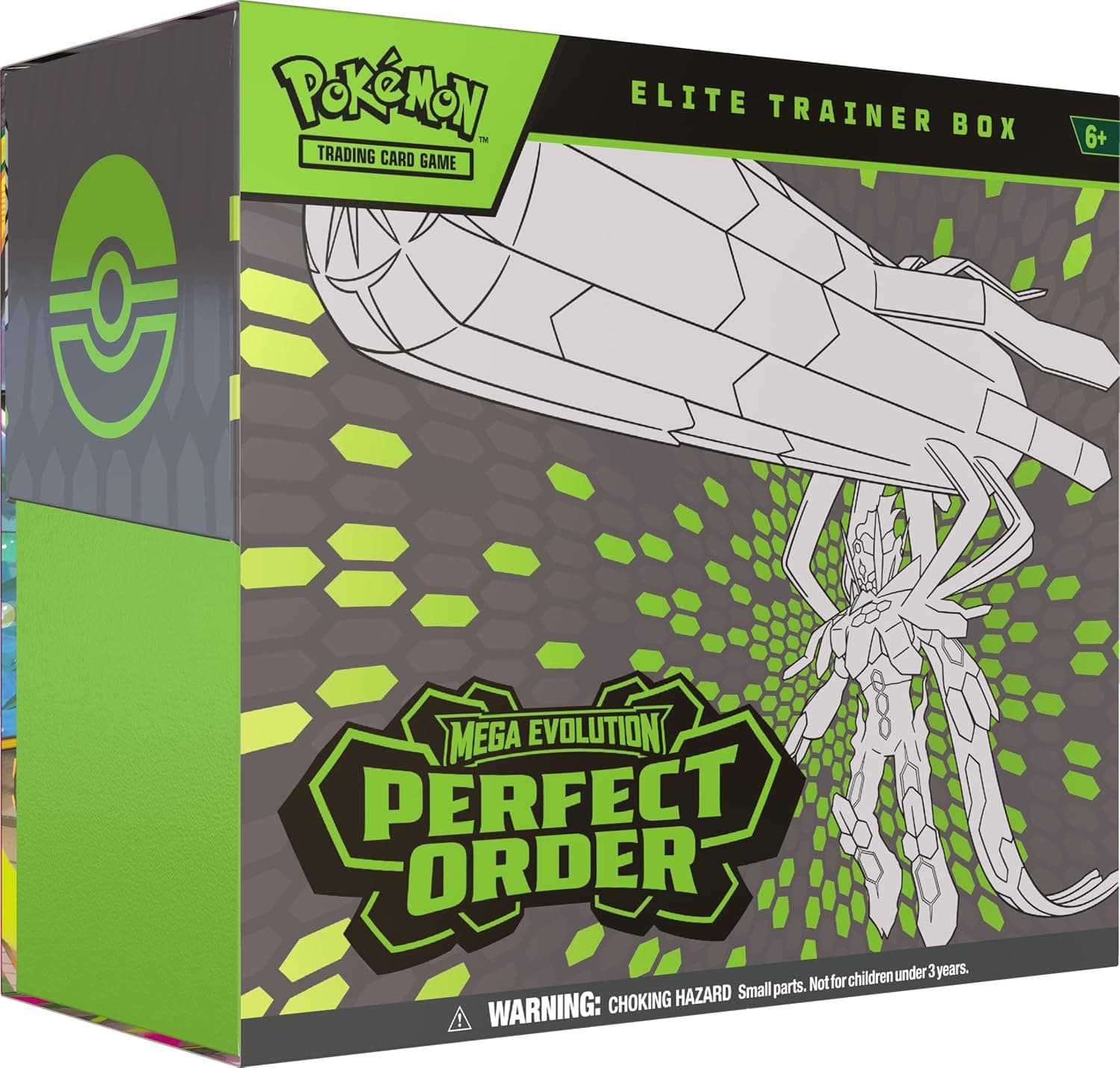 Pokémon TCG: Mega Evolution-Perfect Order Elite Trainer Box 6.4oz, Booster Pack
