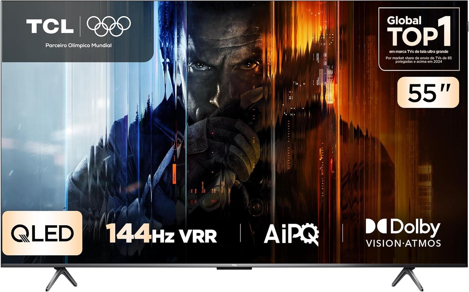 TCL 55P8K 4K UHD TV Sem Bordas