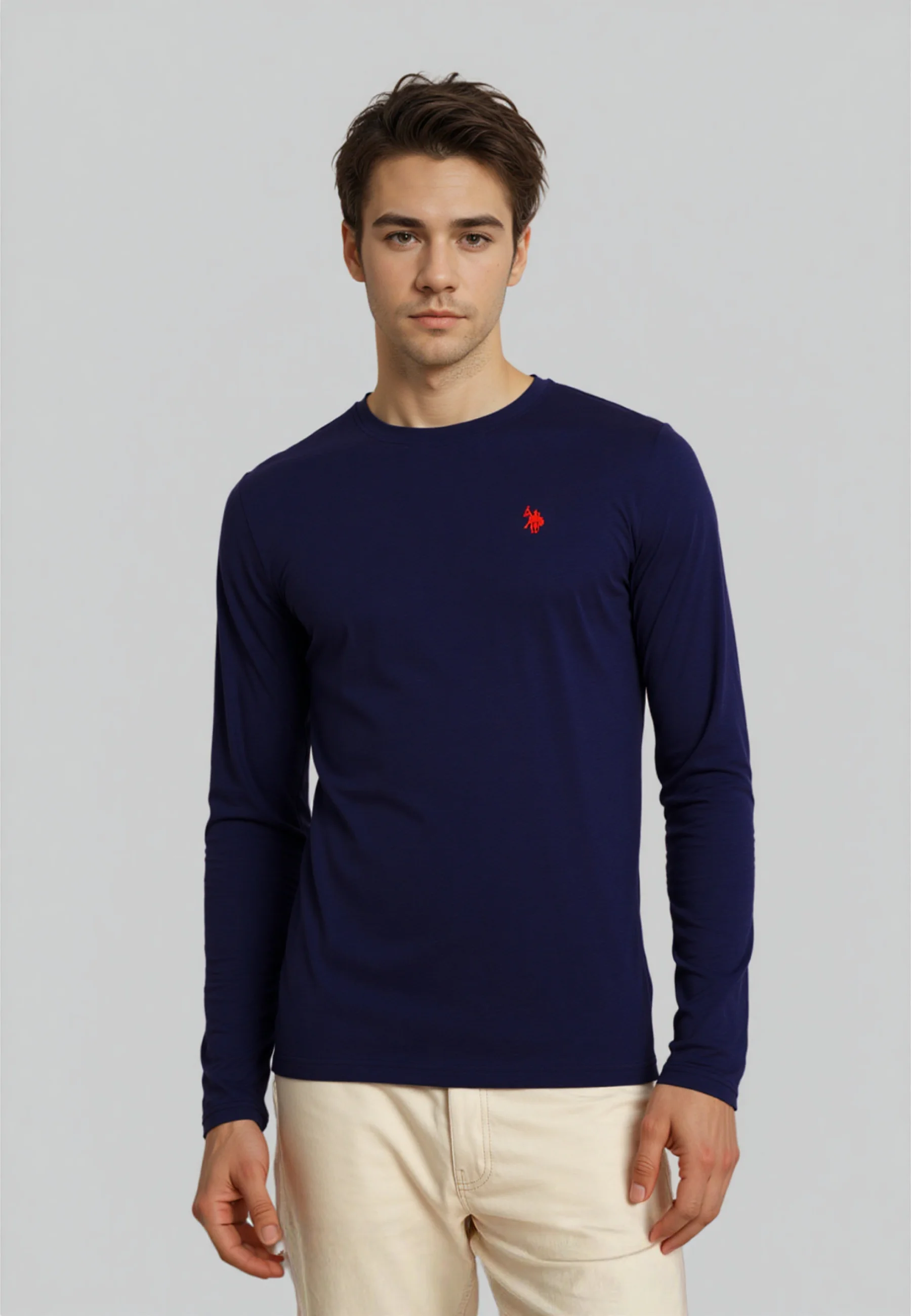 U.S. Polo Assn. — Long-Sleeve Top, Dark Blue