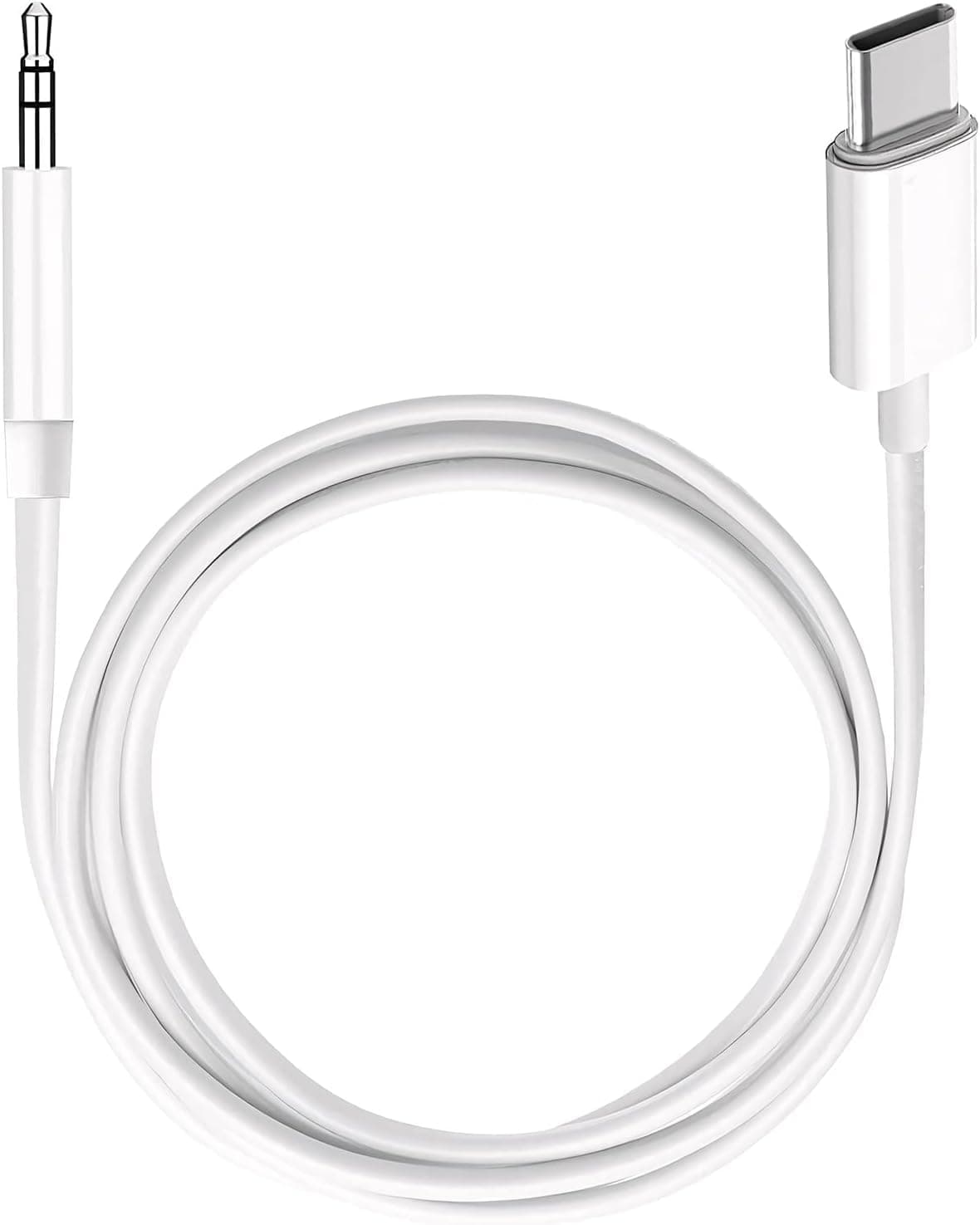 AUX to USB C, USB Type C to 3.5mm Audio Aux Headphone Jack Cable for Car Speaker Stereo Cord Compatible with iPhone 15 16 ...
