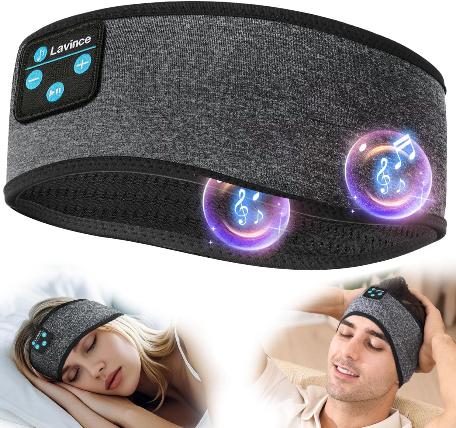 Sleep Headphones, Sleeping Headphones | Bluetooth Headband Earphones, Comfy Side Sleeping Earbuds with High Definition Stereo Speakers, Electronics