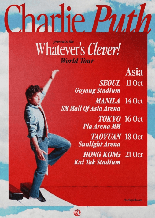 Charlie Puth - Whatever's Clever! 世界巡演-香港站